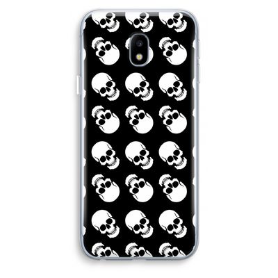 Musketon Skulls: Samsung Galaxy J3 (2017) Transparant Hoesje