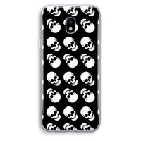 Musketon Skulls: Samsung Galaxy J3 (2017) Transparant Hoesje