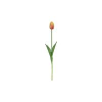 Countryfield Kunstbloem tulp geel/oranje 10x10x47cm