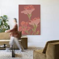 Urban Cotton Wandkleed 'Majus' 110 x 145cm in Frame - black