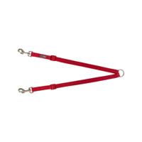 Koppeling voor 2-hondenriem Trixie Premium Rood