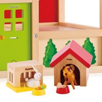 Hape poppenhuis huisdieren