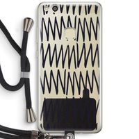 Marrakech Zigzag: Huawei Ascend P10 Lite Transparant Hoesje met koord