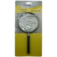 Loep/vergrootglas - 10 cm - kunststof - 21,5 x 10 x 1,5 cm - voor kaartlezen en objectstudie