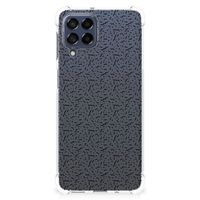 Samsung Galaxy M53 Doorzichtige Silicone Hoesje Stripes Dots