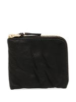 Comme Des Garçons Wallet portefeuille en cuir à fermeture zippée - Noir