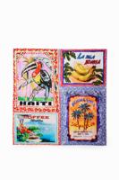 Vierkante sjaal arty ansichtkaarten Stella Jean - MATERIAL FINISHES - U
