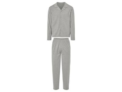 LIVERGY Heren pyjama (Grijs, S)