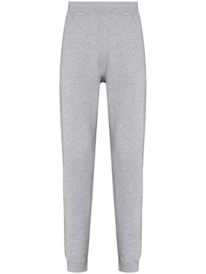 Sunspel pantalon de jogging fuselé en coton - Gris