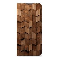 Book Wallet Case voor OnePlus Nord 2T Wooden Cubes