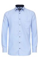 Casa Moda Comfort Fit Overhemd blauw, Effen - thumbnail