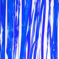Folie deurgordijn blauw transparant 200 x 100 cm - thumbnail