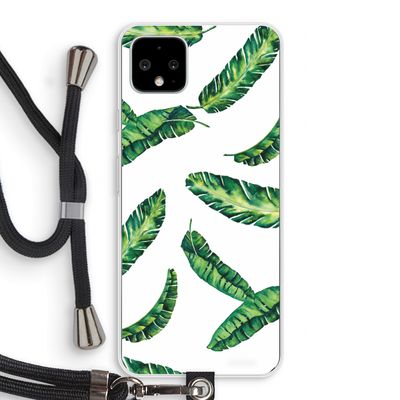 Lange bladeren: Pixel 4 XL Transparant Hoesje met koord