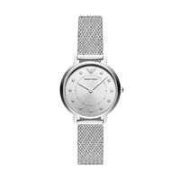 Emporio Armani AR11128 Horloge Kappa Mesh zilverkleurig 32 mm