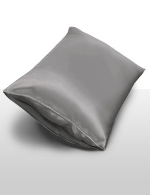 Zijden Kussensloop inSilk Collection, Kleur Antraciet, Afmeting 50 x 70 cm