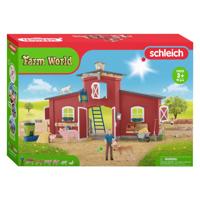 Schleich farm world grote stal rood 42606