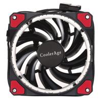 Kleur LED 12cm 3pin computeronderdelen chassis fan computer host Cooling Fan stille ventilator koeling met stroomaansluiting kabel & rood licht (rood