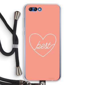 Best heart: Honor 10 Transparant Hoesje met koord