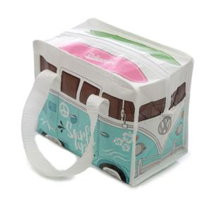 Lunchtas - Volkswagen - licht blauw - 4 liter - 16 x 21 x 12 cm - picknick/strand