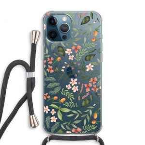 Sweet little flowers: iPhone 12 Pro Max Transparant Hoesje met koord