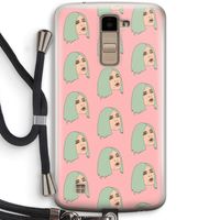 King Kylie: LG K10 (2016) Transparant Hoesje met koord