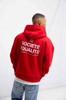 Equalité Societé Oversized Full Zip Hoodie Rood - Maat XXS - Kleur: Rood | Soccerfanshop - thumbnail