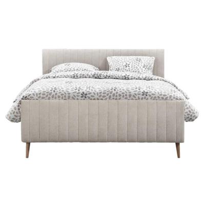 Leen Bakker - Bed Lieke - Ecru - 180x200 Cm - Stof - Beige