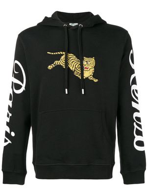 Kenzo sweat à capuche Jumping Tiger - Noir
