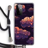 Patroon Wolken: Samsung Galaxy A72 5G Transparant Hoesje met koord