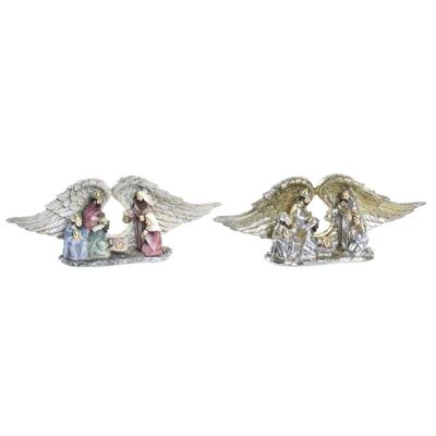Kerstversiering DKD Home Decor Hars (27,5 x 7 x 10,5 cm) (2 Stuks)