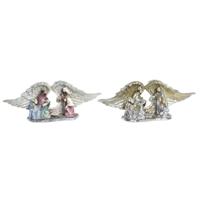 Kerstversiering DKD Home Decor Hars (27,5 x 7 x 10,5 cm) (2 Stuks)