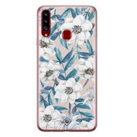 Samsung Galaxy A20s siliconen telefoonhoesje - Touch of flowers