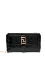 Versace portefeuille Greca Goddess en cuir - Noir - thumbnail