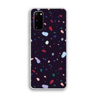 Dark Rounded Terrazzo: Samsung Galaxy S20 Transparant Hoesje Dark Rounded Terrazzo: Samsung Galaxy S20 Transparant Hoesje