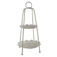 Snackdienblad Home ESPRIT Wit Gouden Arabisch