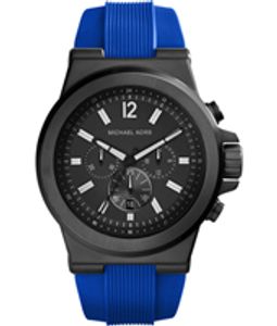 Horlogeband Michael Kors MK8357 Silicoon Blauw 28mm