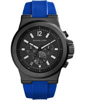 Horlogeband Michael Kors MK8357 Silicoon Blauw 28mm - thumbnail