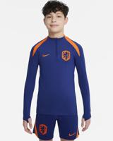 Nike Nederland Strike Voetbalshirt Training Lang Junior Donkerblauw maat M