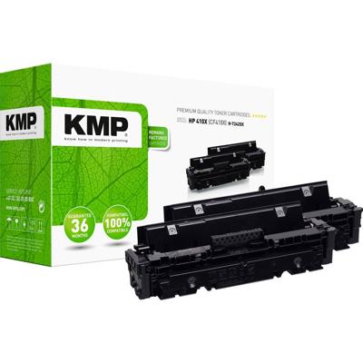 KMP Toner vervangt HP HP 410X (CF410X) Compatibel 2-pack Zwart 6500 bladzijden H-T242XD 2538,3021