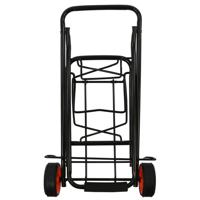 ProPlus Inklapbare bagagetrolley 30 kg staal zwart