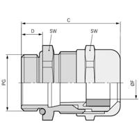 LAPP 52015767 Wartel PG48 Messing Messing 5 stuk(s)