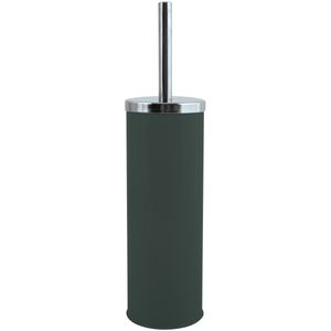 MSV Toiletborstel in houder/wc-borstel - metaal - donkergroen - 38 cm   -