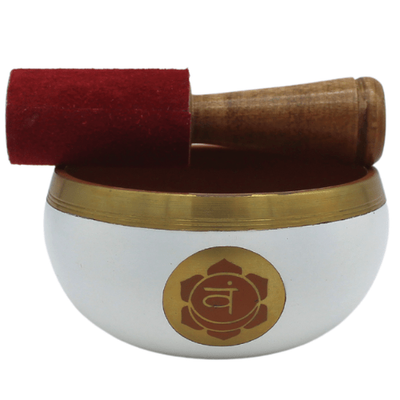 Klankschaal Sacraal Chakra- Wit (10 cm)