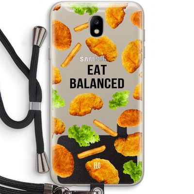 Eat Balanced: Samsung Galaxy J7 (2017) Transparant Hoesje met koord