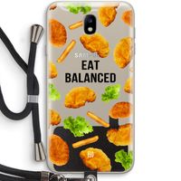 Eat Balanced: Samsung Galaxy J7 (2017) Transparant Hoesje met koord