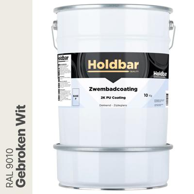 Holdbar Zwembadcoating Gebroken Wit (RAL 9010) 10 kg