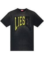 Diesel t-shirt à logo floqué - Noir