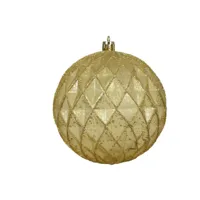 Kerstbal plc d10cm antiek gd