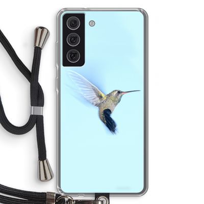 Kolibri: Samsung Galaxy S21 FE Transparant Hoesje met koord