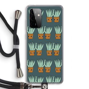 Sansevieria: Samsung Galaxy A72 5G Transparant Hoesje met koord
